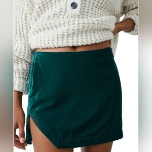 Free People Annalise Velvet Mini Skirt - Size 8